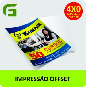 FOLDER/CARTAZ A3 29,7X42cm / 4X0 CORES - OFFSET COUCHE 115G - OFFSET 29,7X42cm 4X0  CORTE RETO 